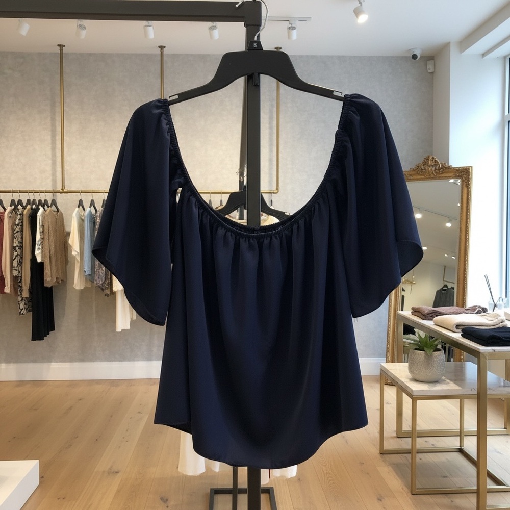 Chic Navy Women's Blouse